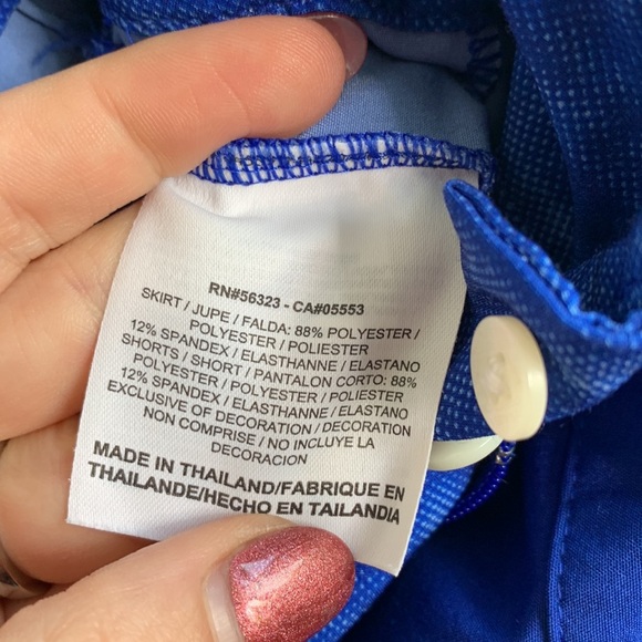 Nike Golf Dri-FIt Navy Blue Tennis Mini Skort size 6 - Picture 9 of 9